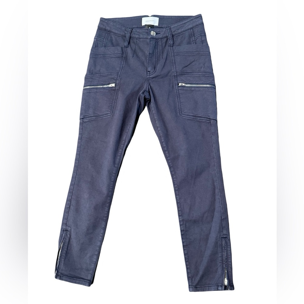 NWOT CURRENT/ELLIOTT NAVY MOTO SKINNY JEAN SIZE 27